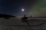 Aurora borealis in Onega pomorye